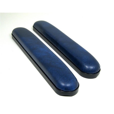 New Solutions 15 x 2 x 4 in. Full Length Padded Armrests Universal Fit for Wheelchair- Dark Blue Vinyl, 2PK AR053P